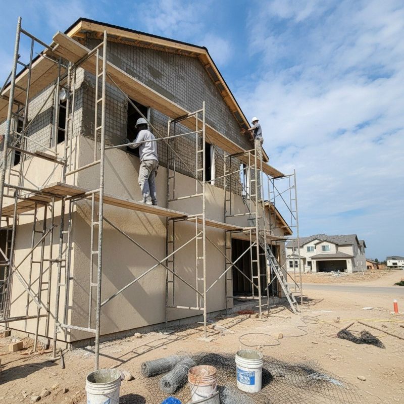 Stucco Painting detail