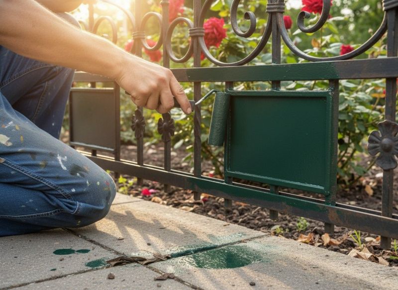 Wire Fence Painting detail